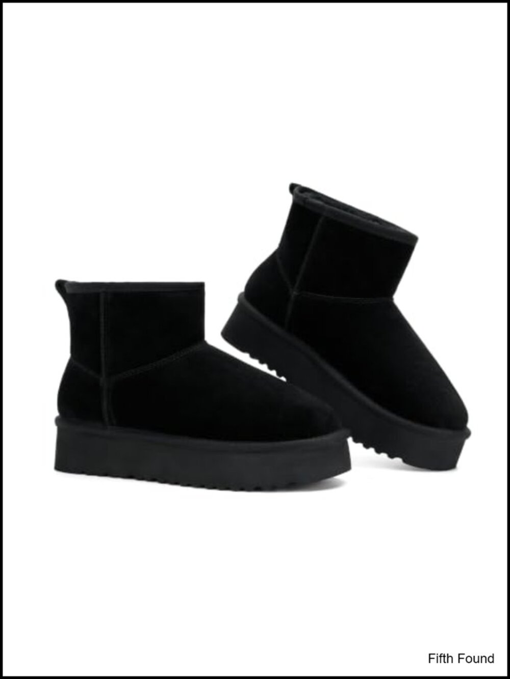 Genuine Leather Ankle Boots for Women Platform Winter Mini Snow Boots